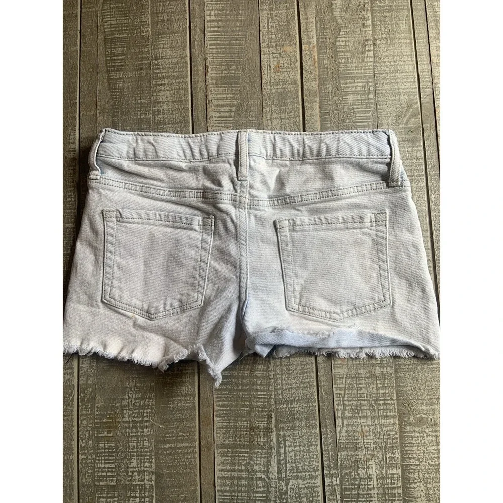 Art‎ Class Girls Embroidered Flowers Summer Jean Shorts Size XL 14-16 Light Wash